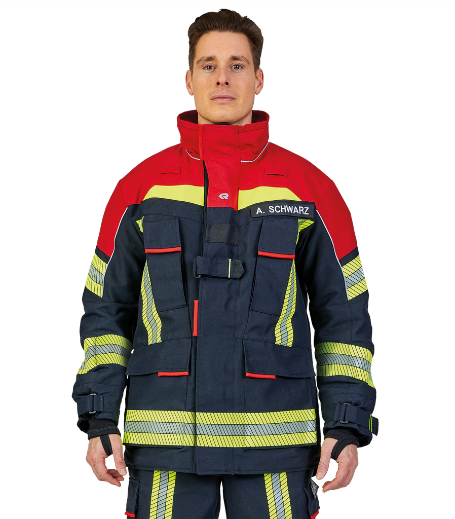 Vestes FIRE FLEX NOMEX® NXT, noir-bleu/rouge