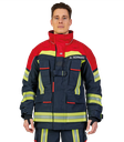 Schutzjacke FIRE FLEX schwarzblau/rot, NOMEX® NXT, EN 469:2020