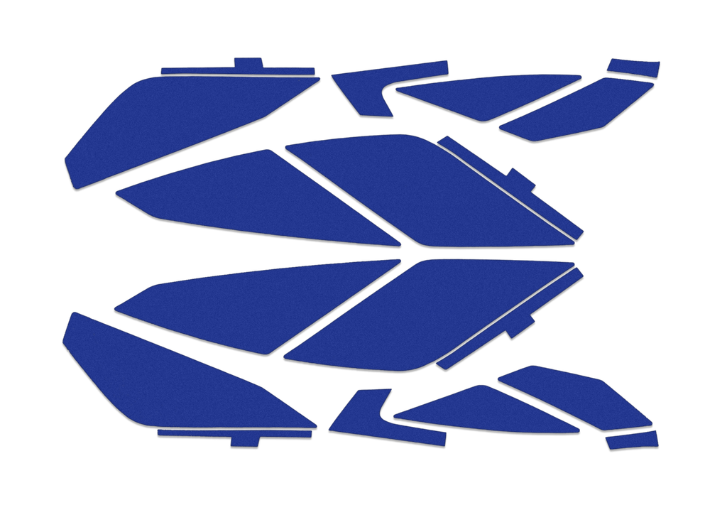 Helmstreifen Set blau