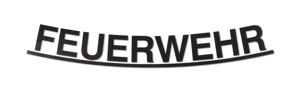 Schriftzug "FEUERWEHR" schwarz