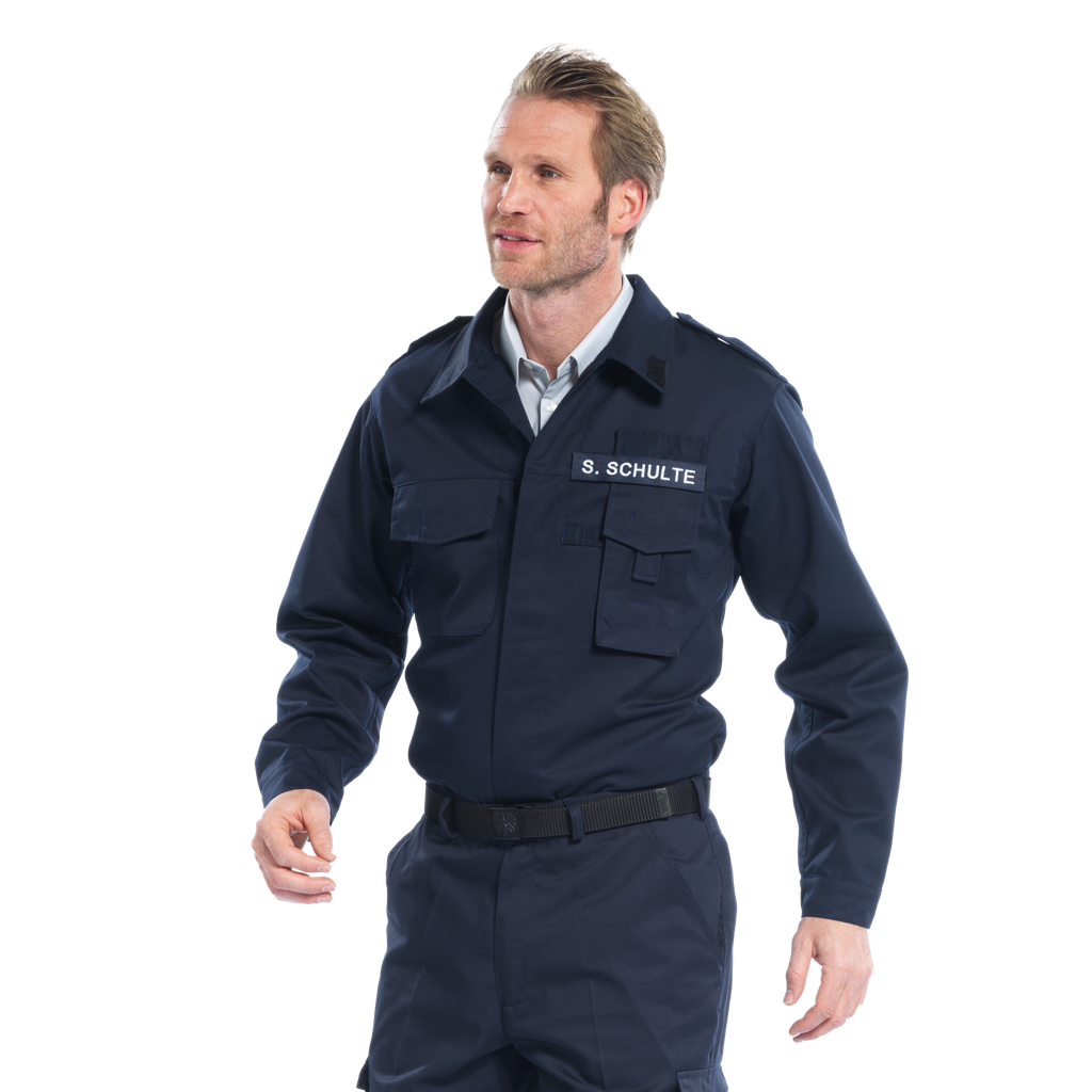 Blouse de service bleue