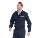 Blouse de service bleue