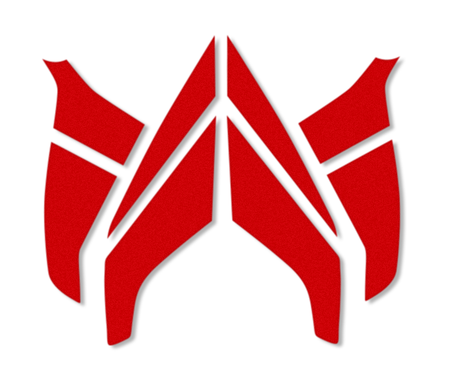 Helmstreifen-Set rot nicht reflektierend