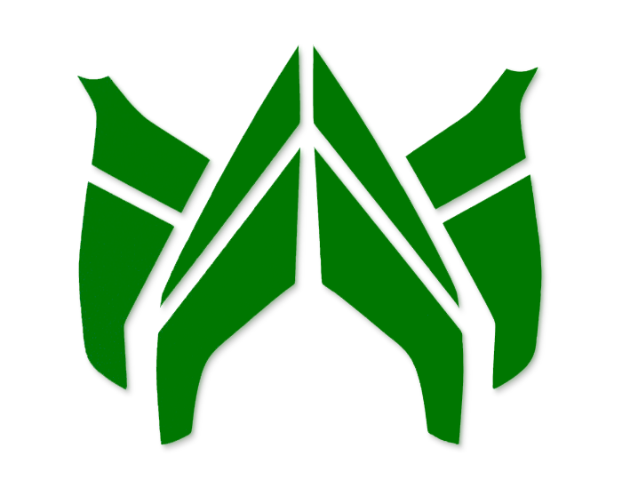 Kit de bandes de casque vert fluorescent