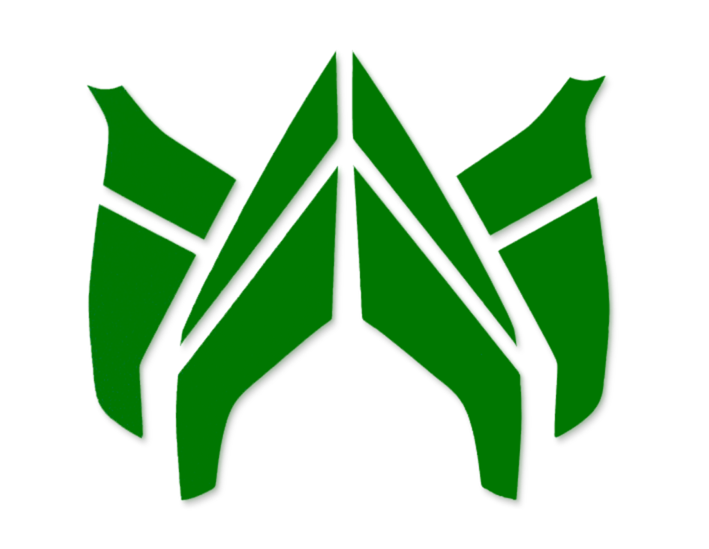 Kit de bandes de casque vert fluorescent