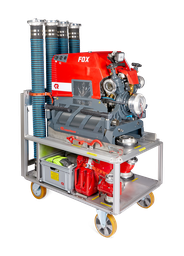 RTE RC Profile Saugstelle 1200, 2-fach trommelgebremst, 2-fach gelenkt, H=1150