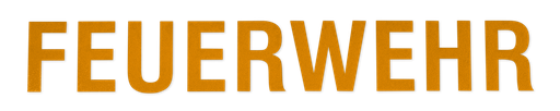 [905601-001] Schriftzug "FEUERWEHR" gelb