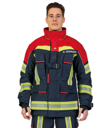 Vestes FIRE FLEX NOMEX® NXT, noir-bleu/rouge