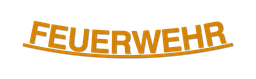 Schriftzug &quot;FEUERWEHR&quot; gelb für HEROS H10