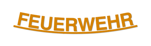 [15769601] Schriftzug "FEUERWEHR" gelb für HEROS H10